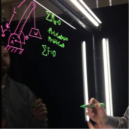 Прозрачные доски для студий
